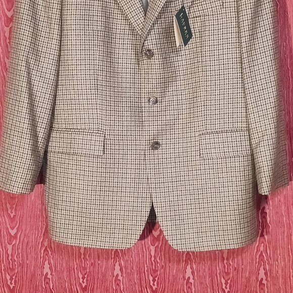 RALPH LAUREN GREEN LABEL 3 Button Long Sleeve Pure New Wool Blazer Men's Sz 44R - Picture 4 of 14